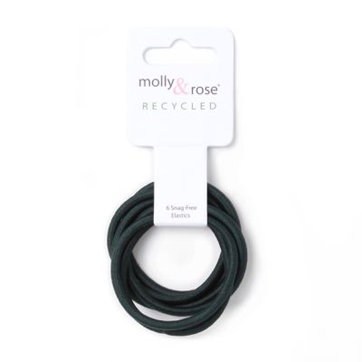 Recycled elastics - Bottle Green - Card of 6 - 4mm thick