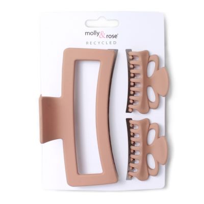 Recycled 3 piece clamp set. Mocha