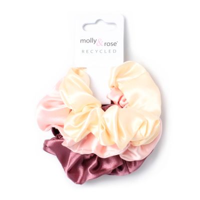 Small - Card of 3 tonal scrunchies. Dia.7cm