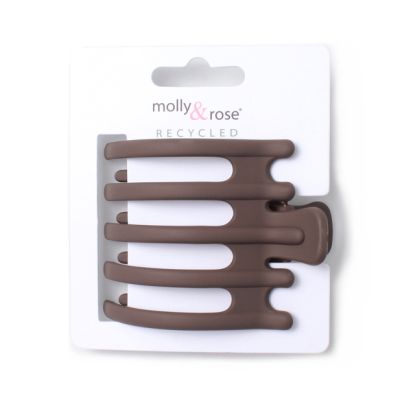 Recycled matt finish claw clamp 6.5cm. Browns
