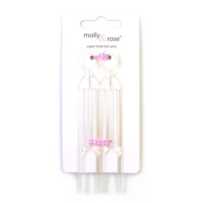 Large clear multi use hair pin 11cm
