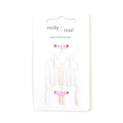 Small clear multi use hair pin 7cm