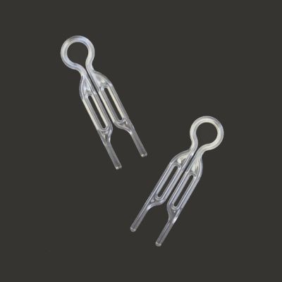 Small clear multi use hair pin 7cm