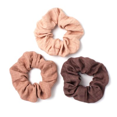 Regular - Neutral shades scrunchie. Dia.11cm