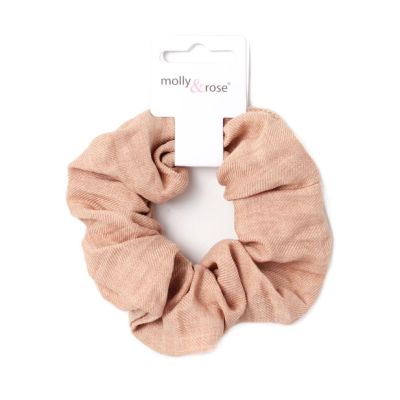Regular - Neutral shades scrunchie. Dia.11cm