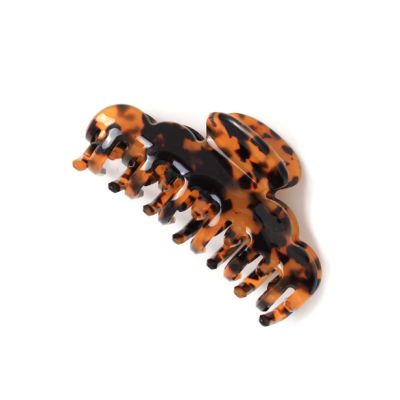 French tortoiseshell style scalloped edge clamp 8cm
