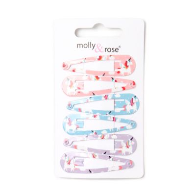 Card of 6 printed unicorn sleepies 5cm