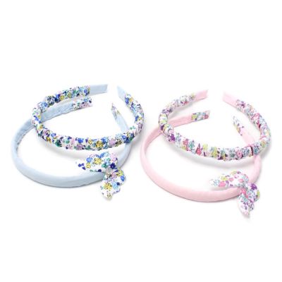 Card of 2 fabric covered alicebands