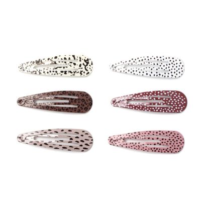 Card of 6 coloured animal print sleepies 5cm