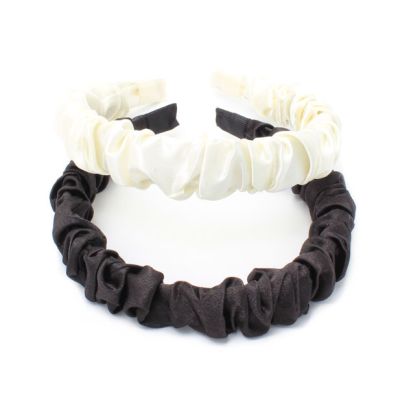 2cm wide ruched fabric aliceband