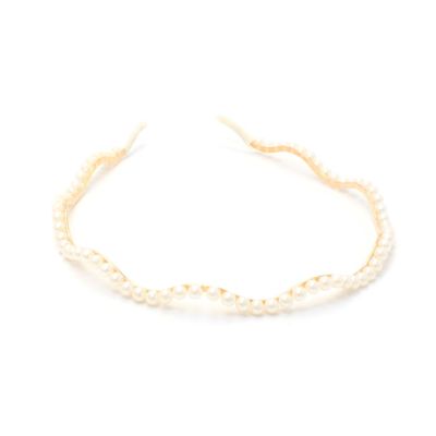 5mm wide wavy pearl bead aliceband