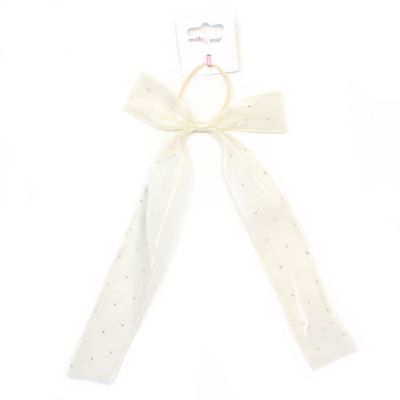 Bow elastics - Black and Ivory - Card of 1 - 3mm thick