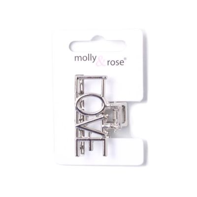 LOVE metal hair clamp 4.5cm