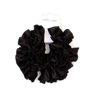 Regular - Ruffle satin scrunchie.Dia.10cm