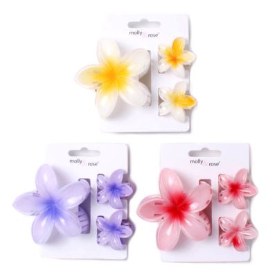 Hibiscus flower clamp set