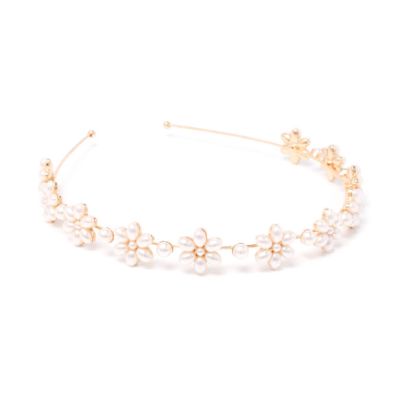 Narrow pearl bead detail aliceband