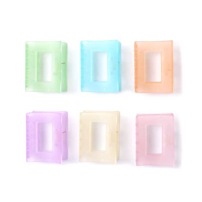 Frosted cut out curved clamp 6cm