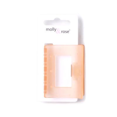 Frosted cut out curved clamp 6cm