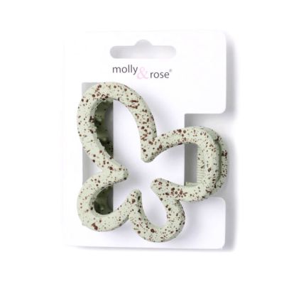 Open butterfly shaped pastel clamp 7cm