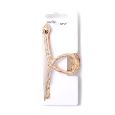 Metal snake design clamp 11cm