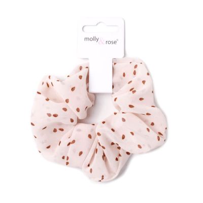 Regular - Polka dot print scrunchie. Dia.10cm