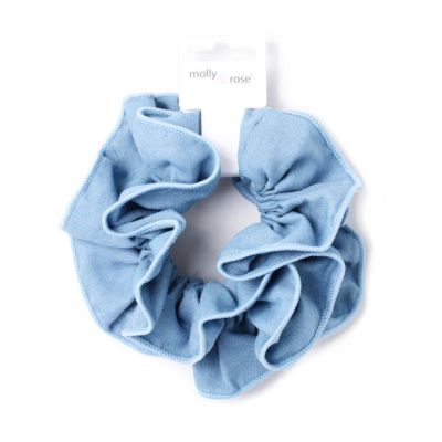 Extra Large - Double layered denim style scrunchie. Dia.14cm