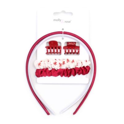 Aliceband, mini clamps and scrunchies set