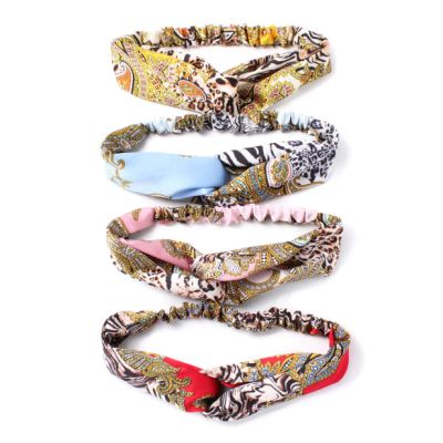 Paisley and animal print front link bandeau