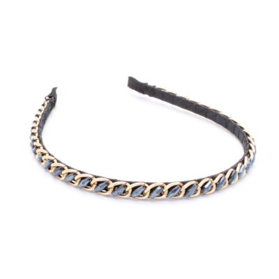 7mm wide aliceband with chain detail