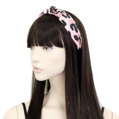 3cm wide animal print knotted aliceband