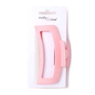 Pale Pink open rectangle clamp 9cm