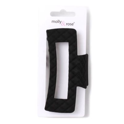 Quilted effect open rectangle clamp 10cm
