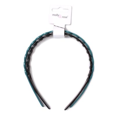 1.5cm wide plastic linked hearts aliceband