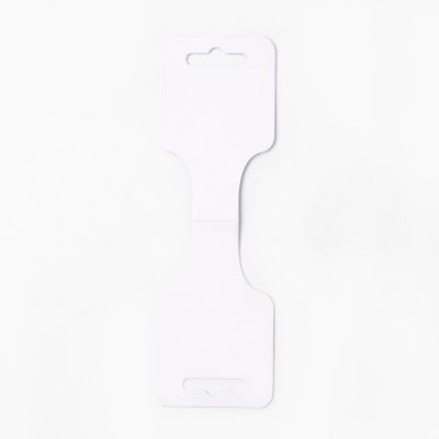 White hanging cards. Pack of 50