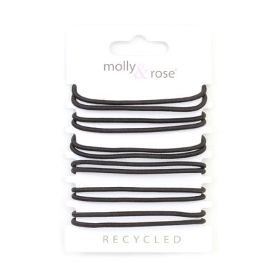 Recycled Elastic - Black - Card of 12 - 2mm thick Recycled Elastic - Black - Card of 12 - 2mm thick