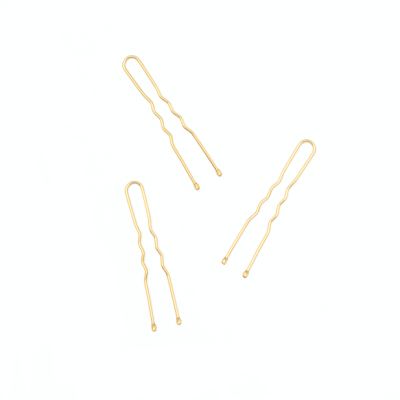 Pack of 36 Blonde waved hair pins. 45mm