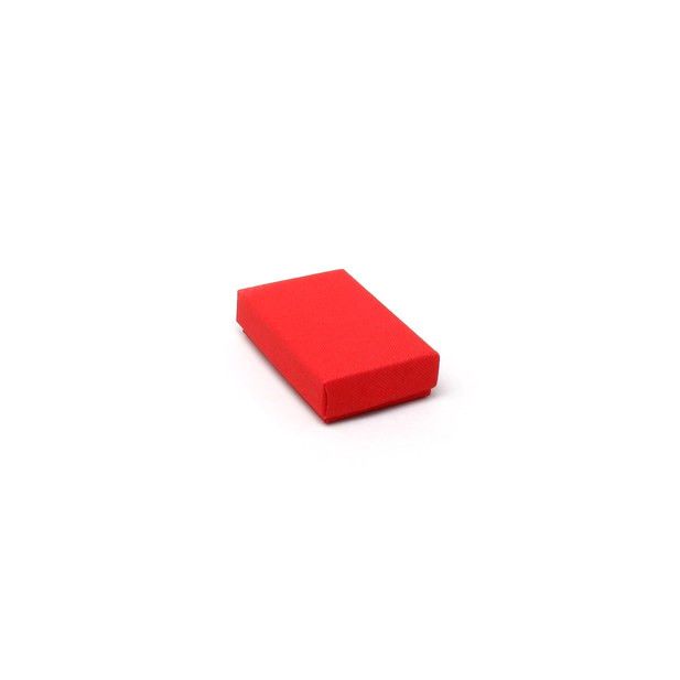 Cufflink / Earring box. 8x5x2cm. Red gift box. main product photo