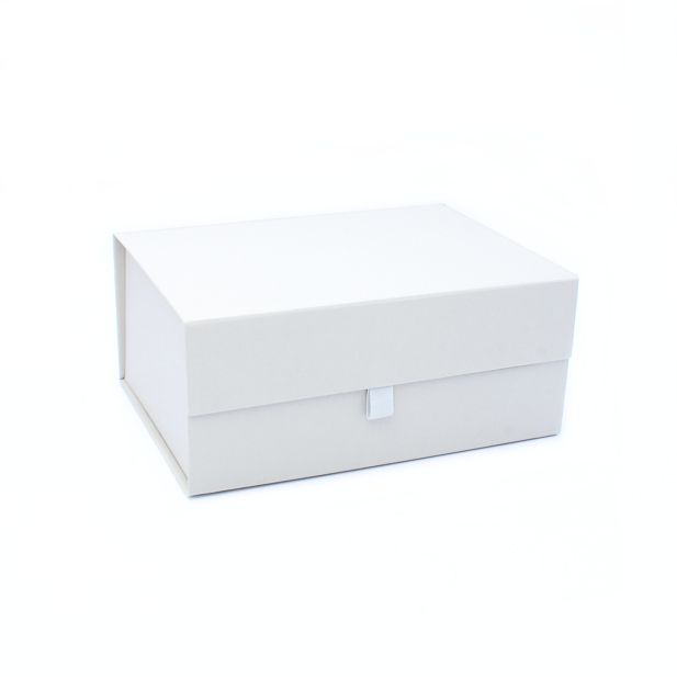 22x16x9.5cm. Dove Grey fold flat gift box. Magnetic closure. main product photo