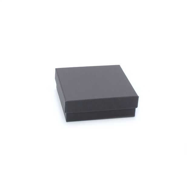 Necklace / Bracelet box. 9x9x3cm. Black gift box. main product photo