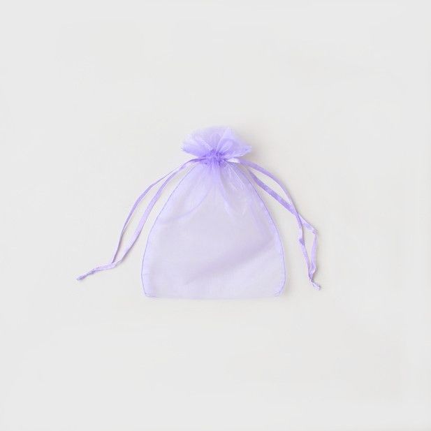 Size: 15x11cm Lilac organza gift bag main product photo