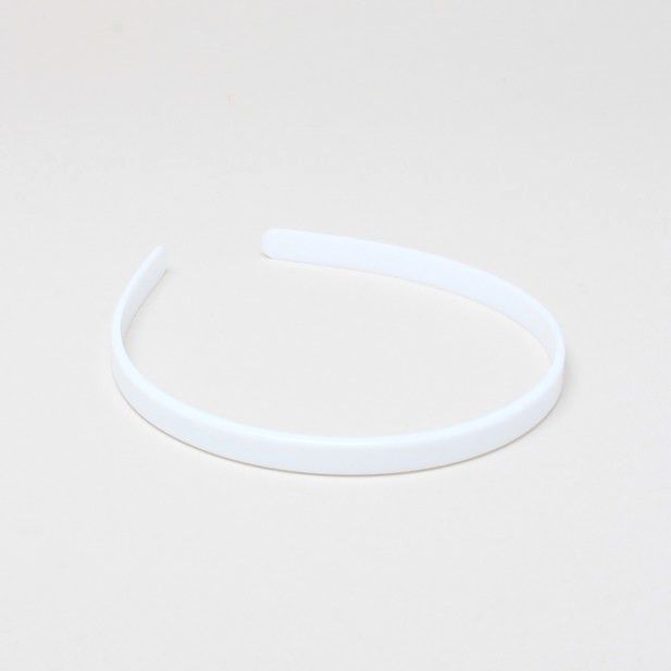 1cm wide flat plain plastic aliceband core main product photo