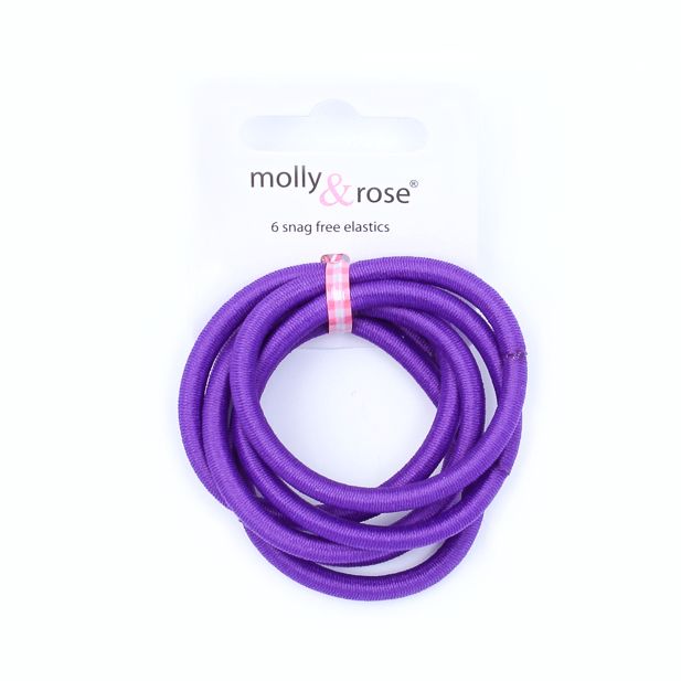 Elastics - Purple - Card of 6 - 4mm thick main product photo