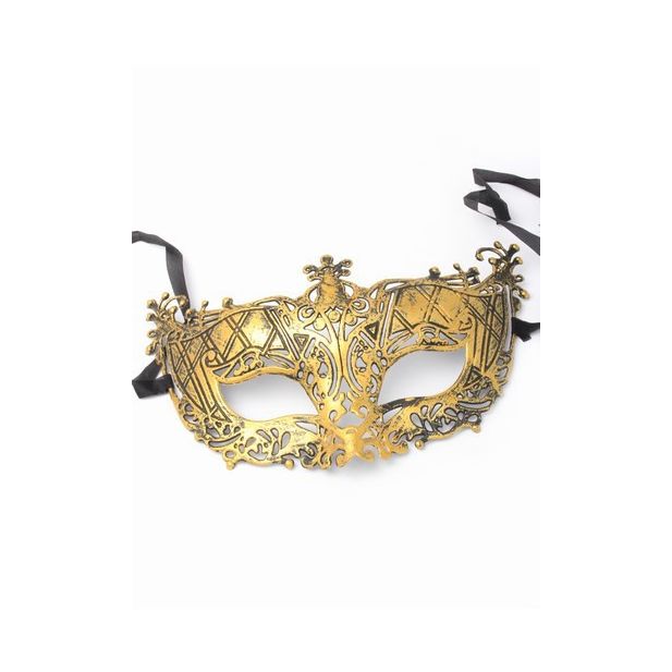 Metal effect masquerade mask main product photo