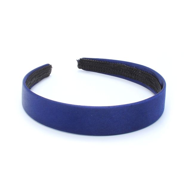 2.5cm wide Navy satin aliceband main product photo
