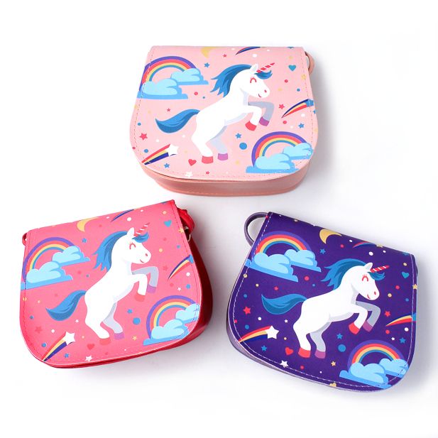 Unicorn print saddle bag 16x14cm main product photo