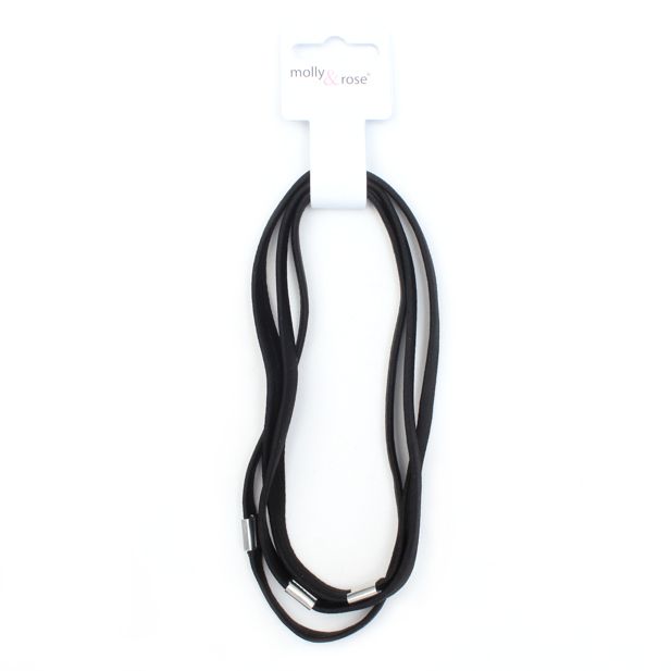 Elastic bandeau - Black - Card of 3 - 1cm thick main product photo