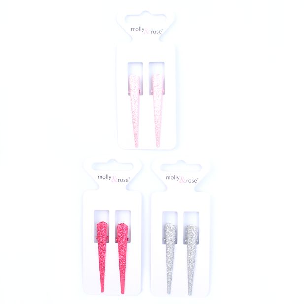 Card of 2 glitter beak clips. 5.5cm main product photo