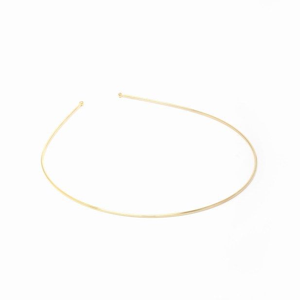 1mm narrow Gilt wire aliceband main product photo