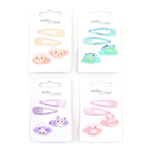 Glitter sleepies & animal motif ponios set main product photo