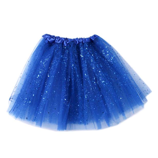 Blue* glitter net tutu. Triple layered. Child size main product photo